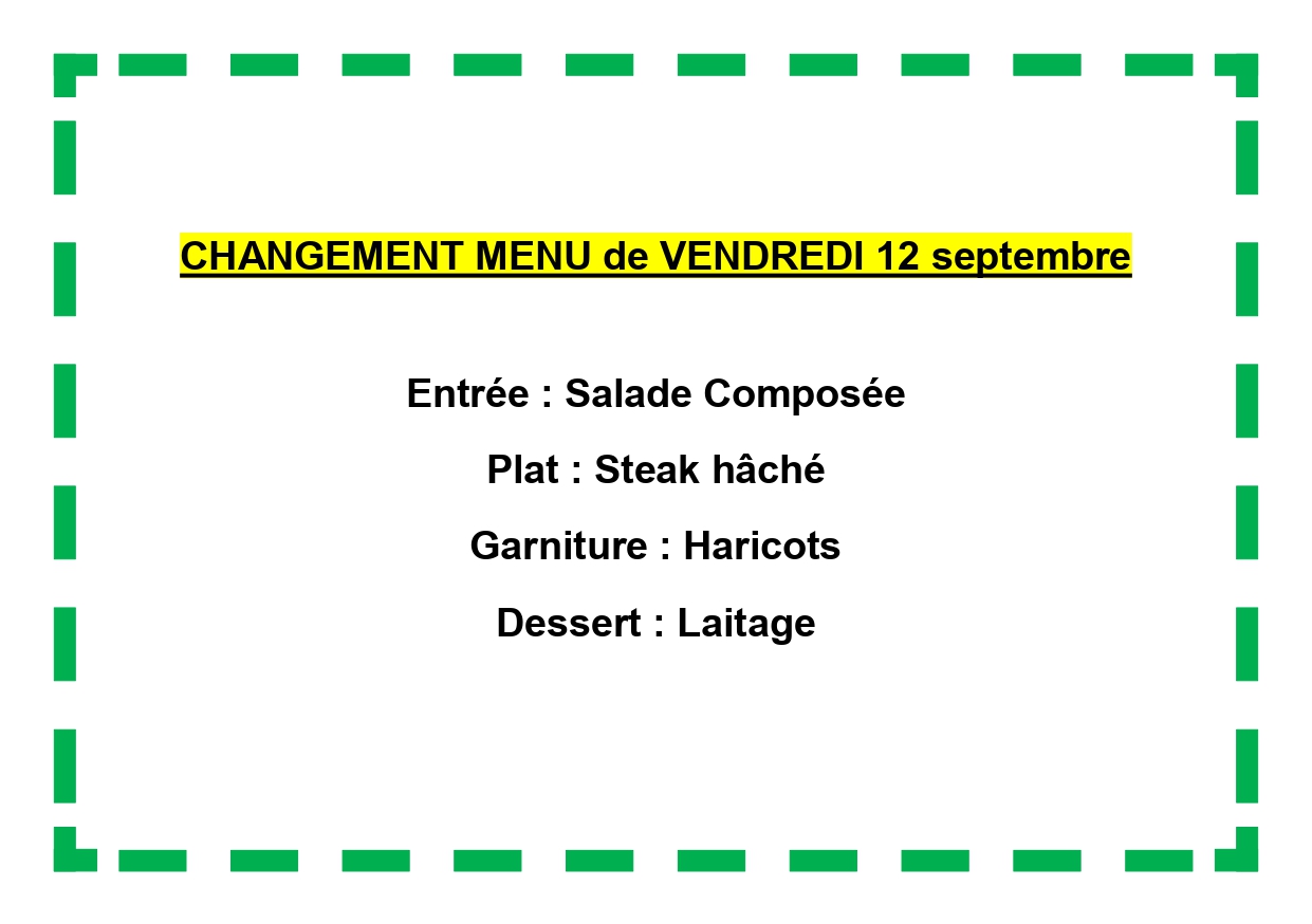 CHANGEMENT MENU 1209